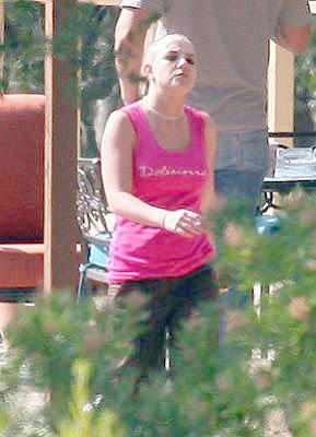 HOLLYWOOD Britney Spears Shaved Head