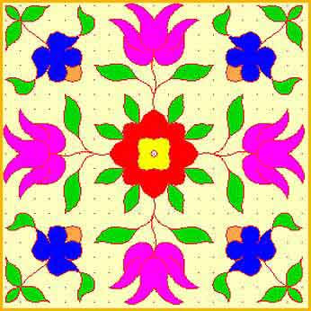 Rangoli Colour Designs And Patterns Flowers Dots How | HD