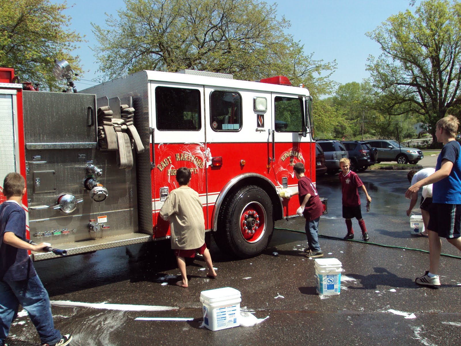 Troop 61 EastHartford Ct. Our May 1 Car Wash
