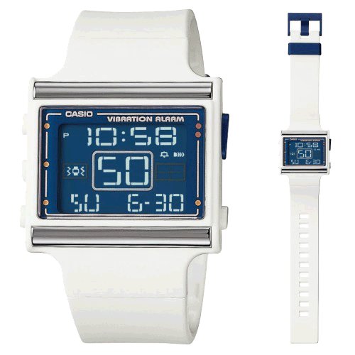 SUSASUIT: CASIO LDF-10 7B (White rubber, Blue digital background)