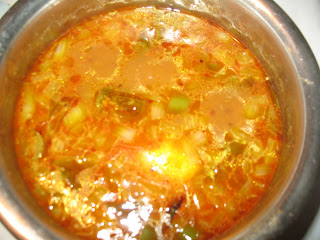 Chamadumpa pulusu(taro root stew)