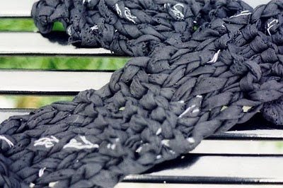 Handmade yarn scarf