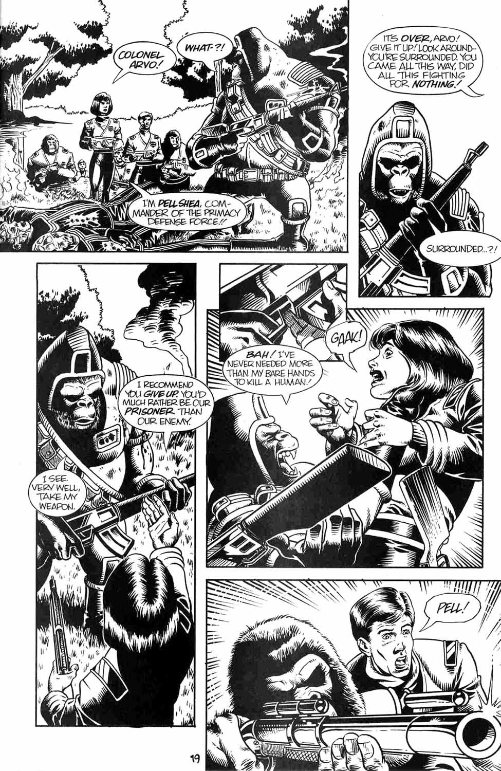 Read online Planet of the Apes: The Forbidden Zone comic -  Issue #4 - 21