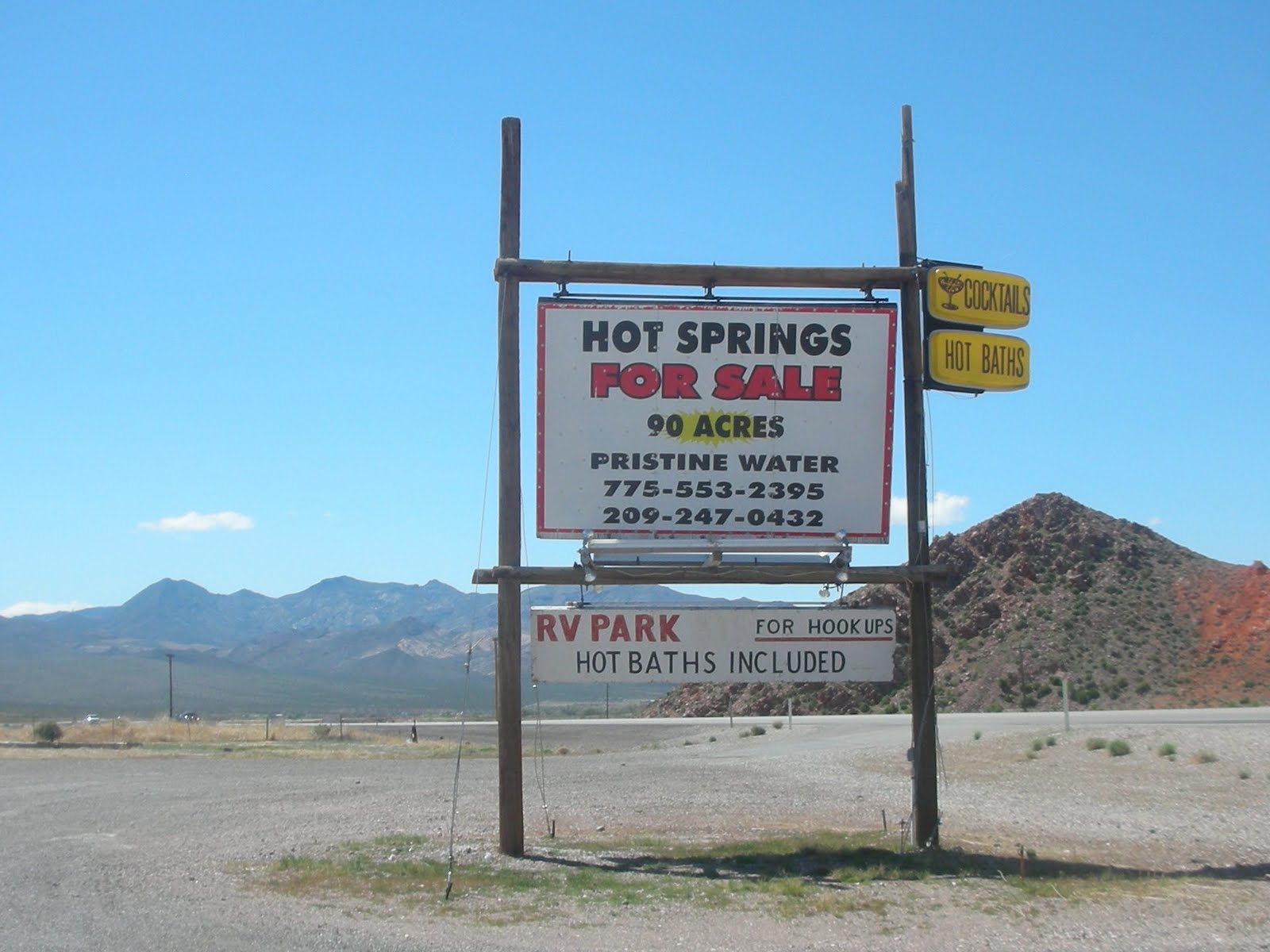 R and R travels Hot Spring for Sale Beatty, Nevada