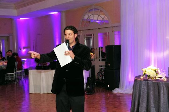 Wedding MC and DJ Colby Logan at the Northwood Club in Dallas