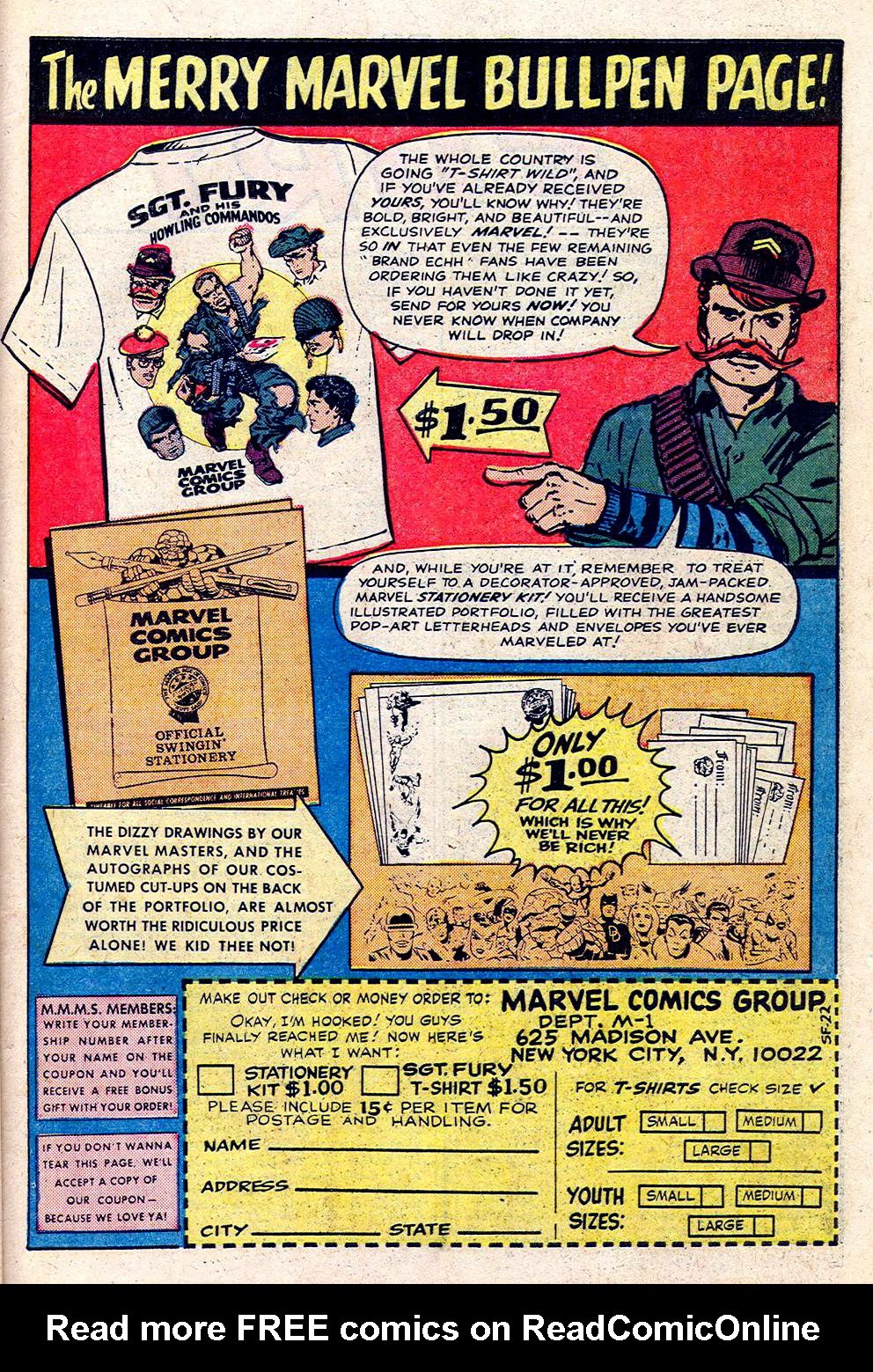 Read online Sgt. Fury comic -  Issue #22 - 31