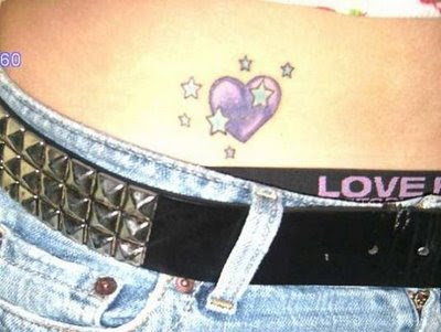 cute heart tattoos. cute hip tattoos. girl tattoos
