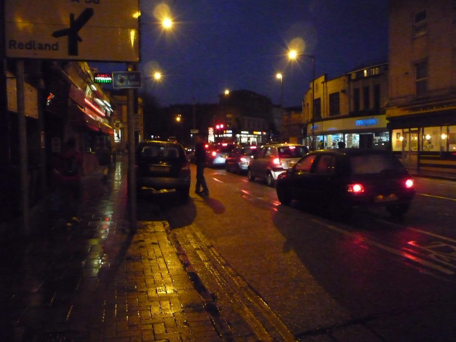 Bristol Traffic Bus lanes there for the taking