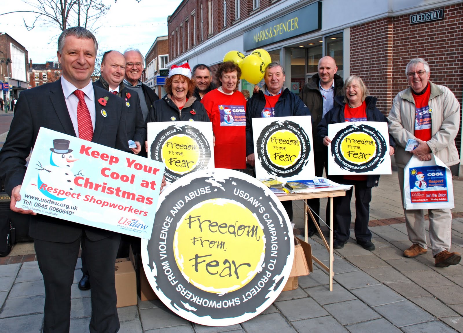 Standing up for Crewe and Nantwich ‘FREEDOM FROM FEAR’ IN CREWE TOWN