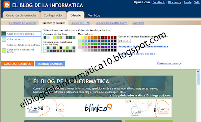 Personalizar la plantilla de Blogger