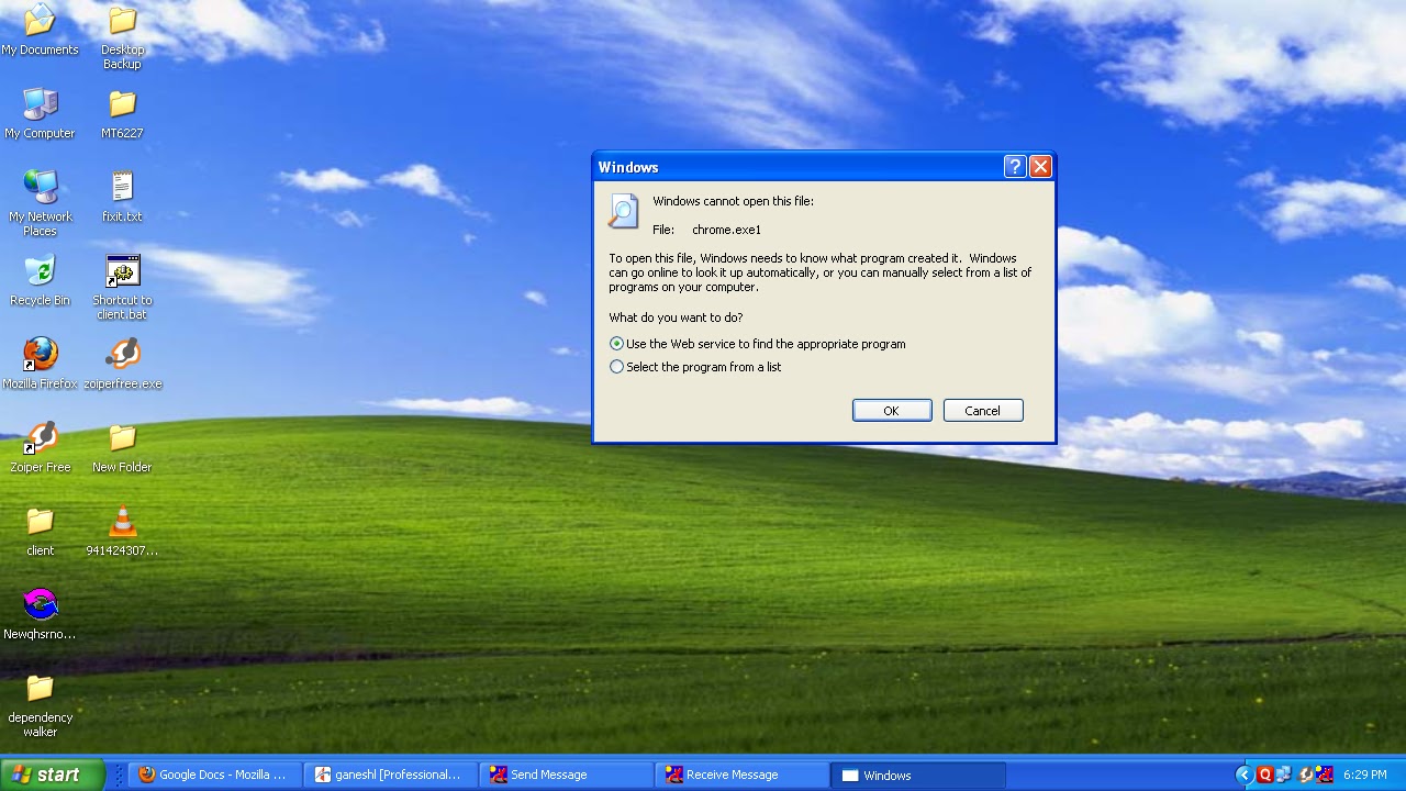 COMPUTER_MANIA "Open With" error while opening any ".EXE" file or