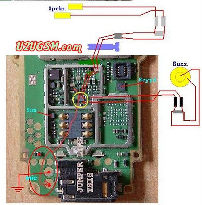 nokia 1200 1208 1209 no sound mic ear speaker ringer problem