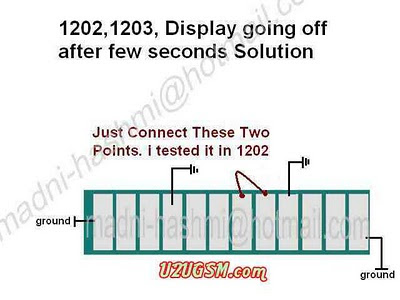  Nokia 1202 1203 1661 1662 Display problem