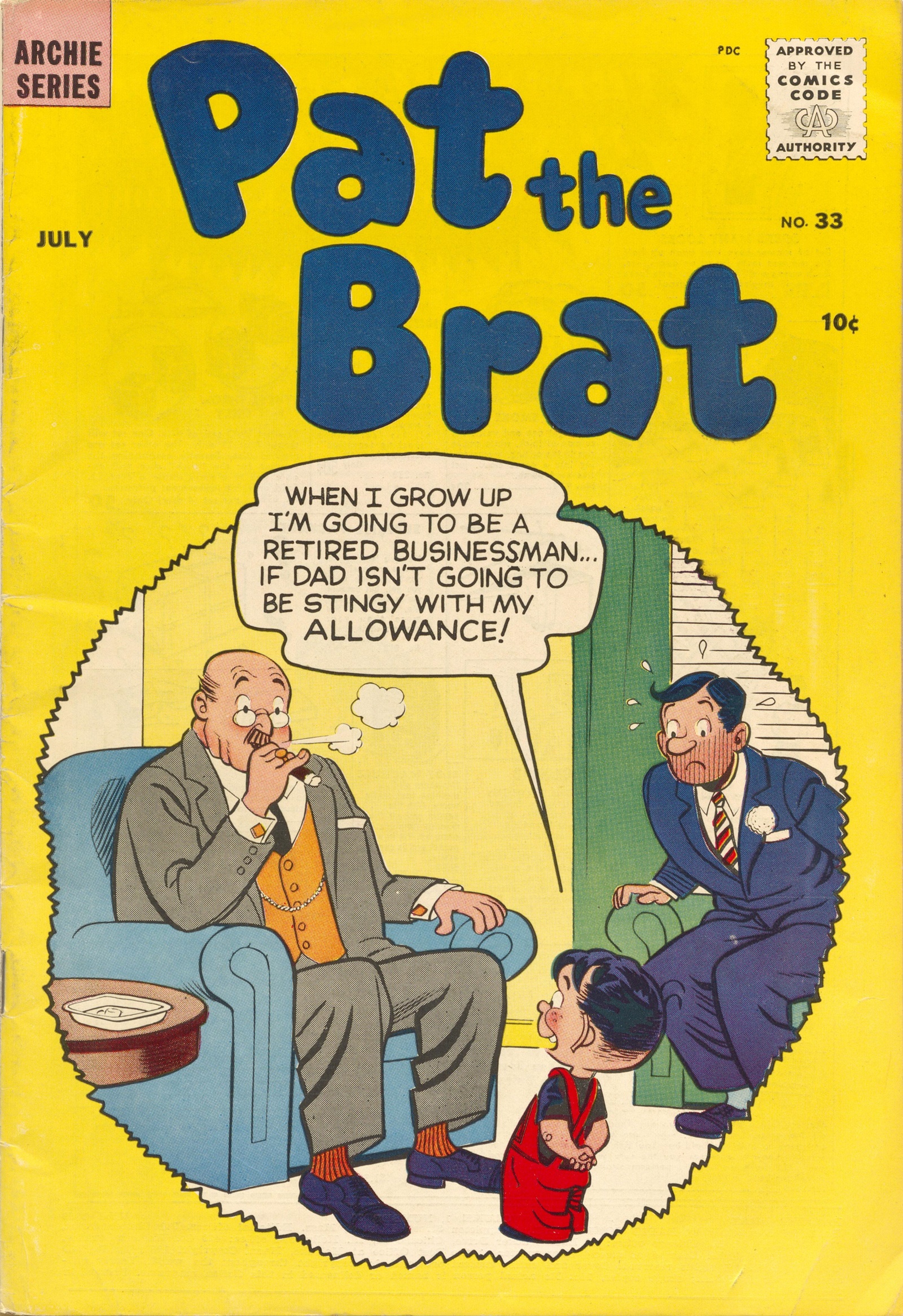 Read online Pat the Brat comic -  Issue #33 - 1