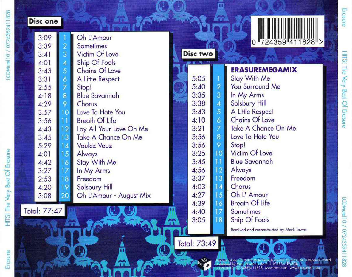 + Musik Erasure/The Very Best [Special Edition] (2003)