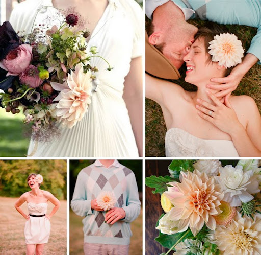 dahlia wedding flowers