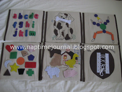 Nap Time Journal: Quiet Book Pages&hellip;..you asked for them!