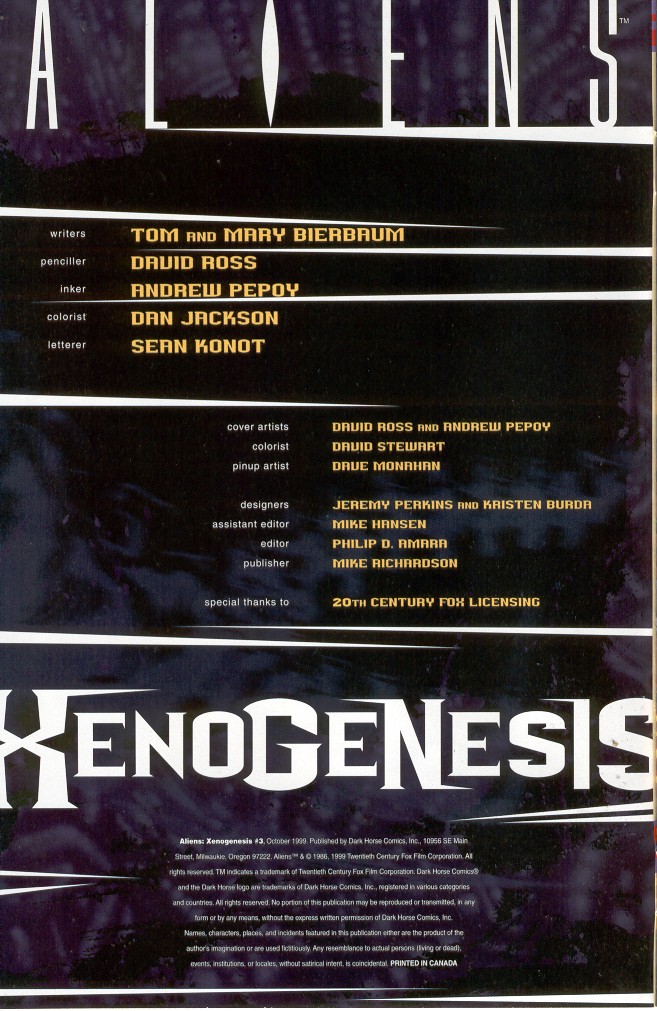 Read online Aliens: Xenogenesis comic -  Issue #3 - 2
