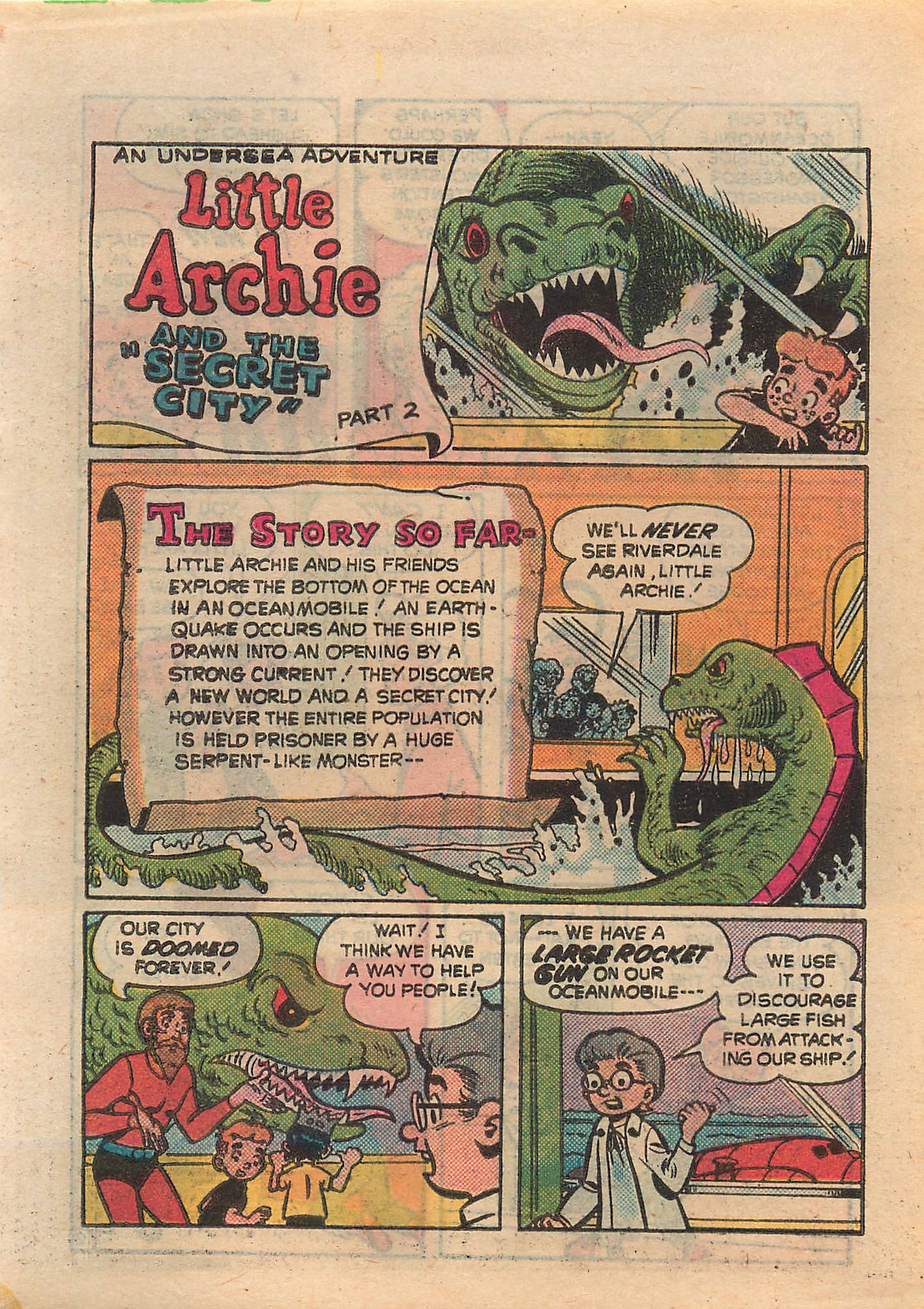 Read online Little Archie Comics Digest Magazine comic -  Issue #7 - 58