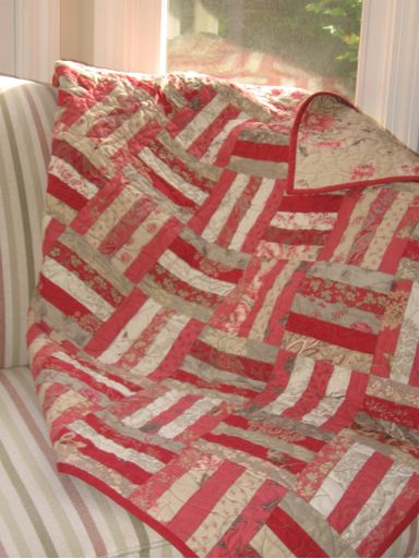 alidiza: Rouenneries Rail Fence Quilt