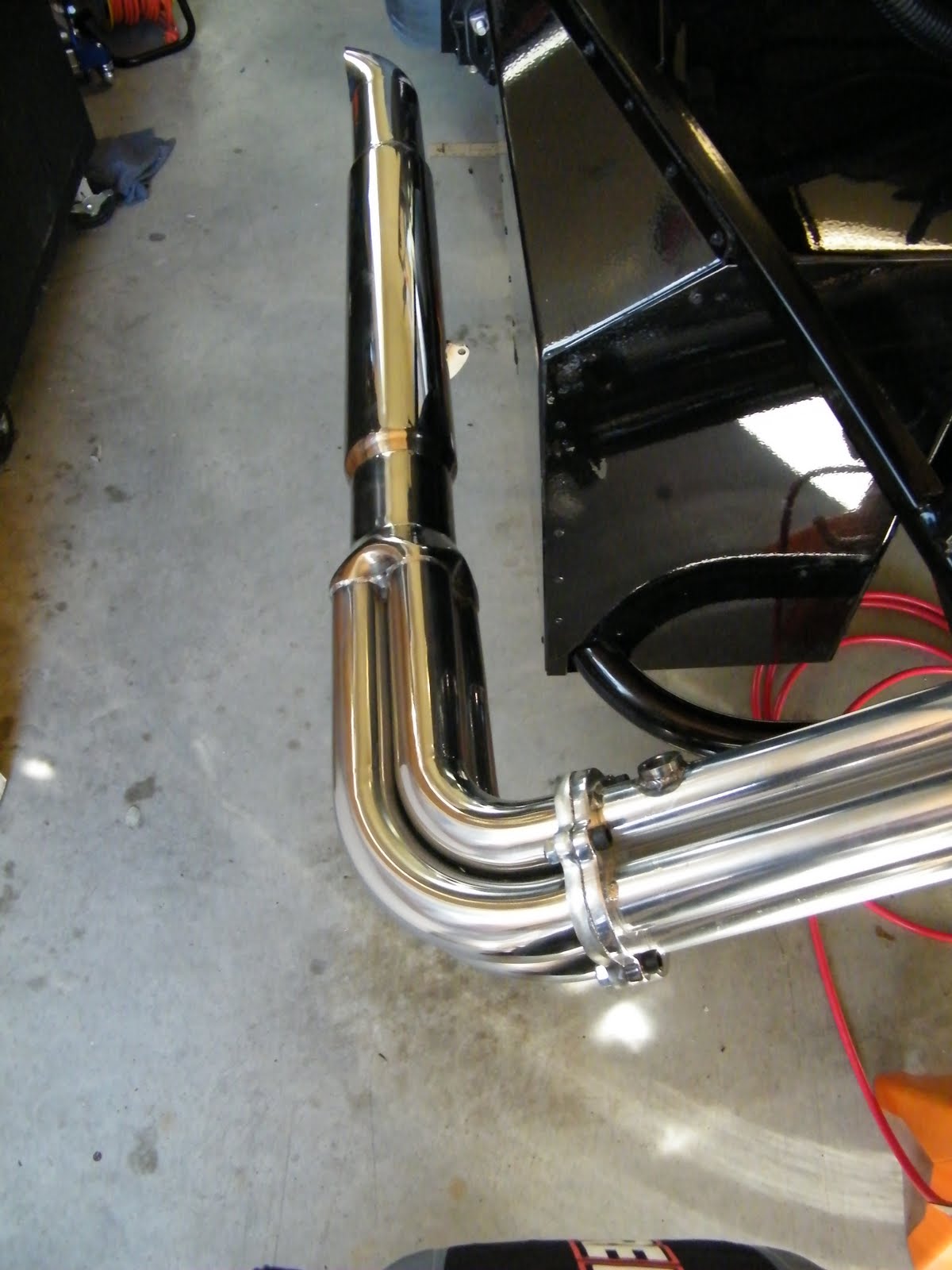 Fraser's FFR Cobra Build Passenger Side Header, Exhaust and O2 Sensor