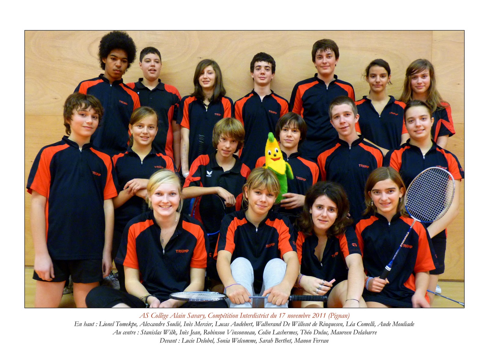AS Bad Coll ge Alain Savary Championnat Individuel Minimes Cadets 