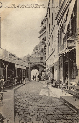 Tirage Vintage Du Mont Saint-Michel, Hôtel Poulard, Circa 1880 - Tirage D'époque Original