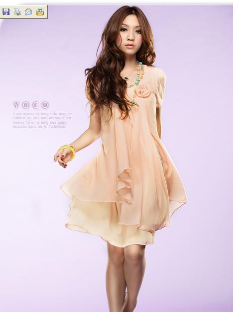 She's BAZAAR: Korea Chiffon Dress