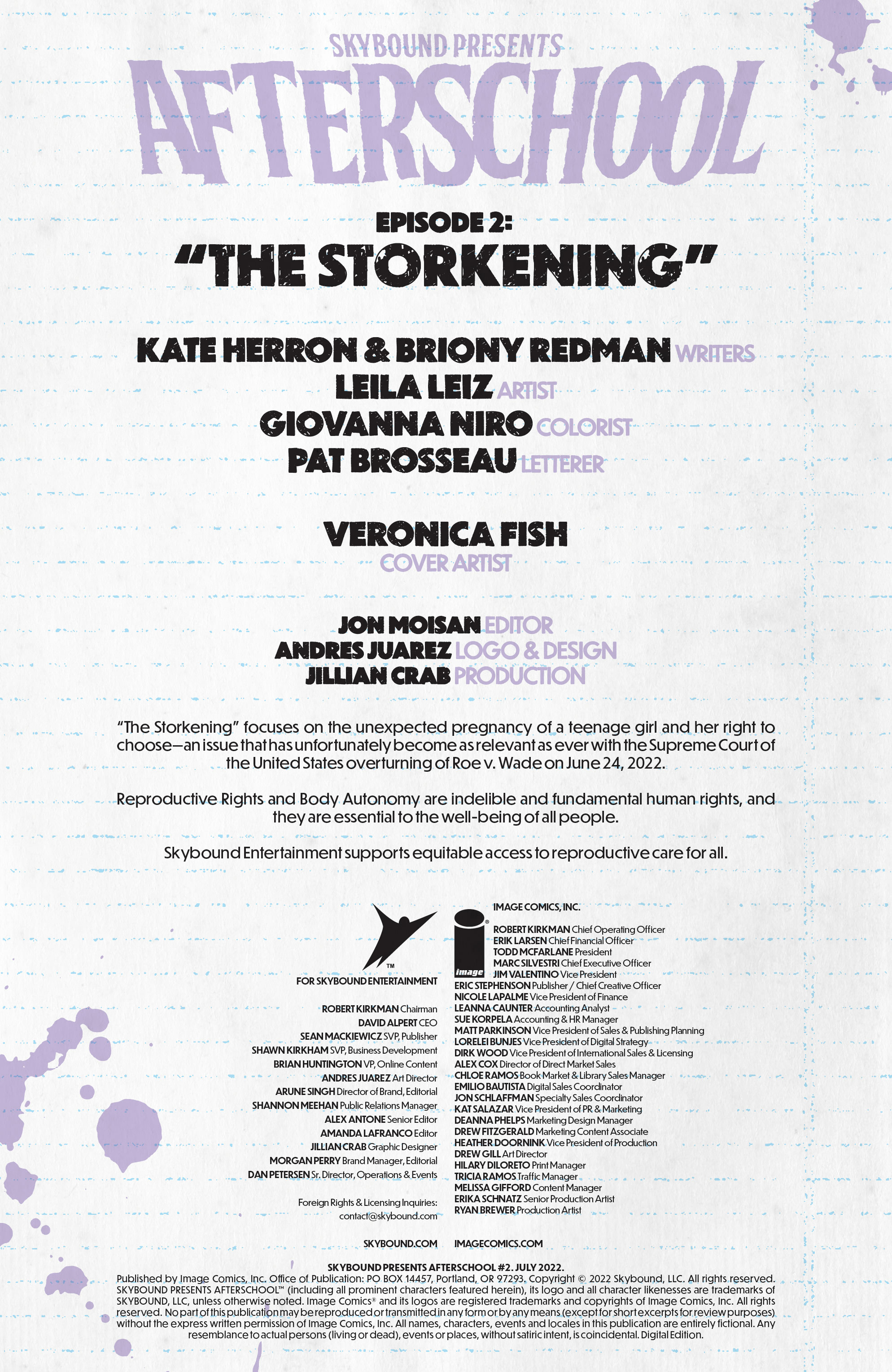 Read online Skybound Presents: Afterschool comic -  Issue #2 - 2