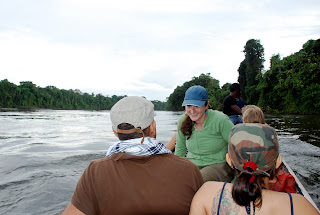 Traveling up the Coppename River