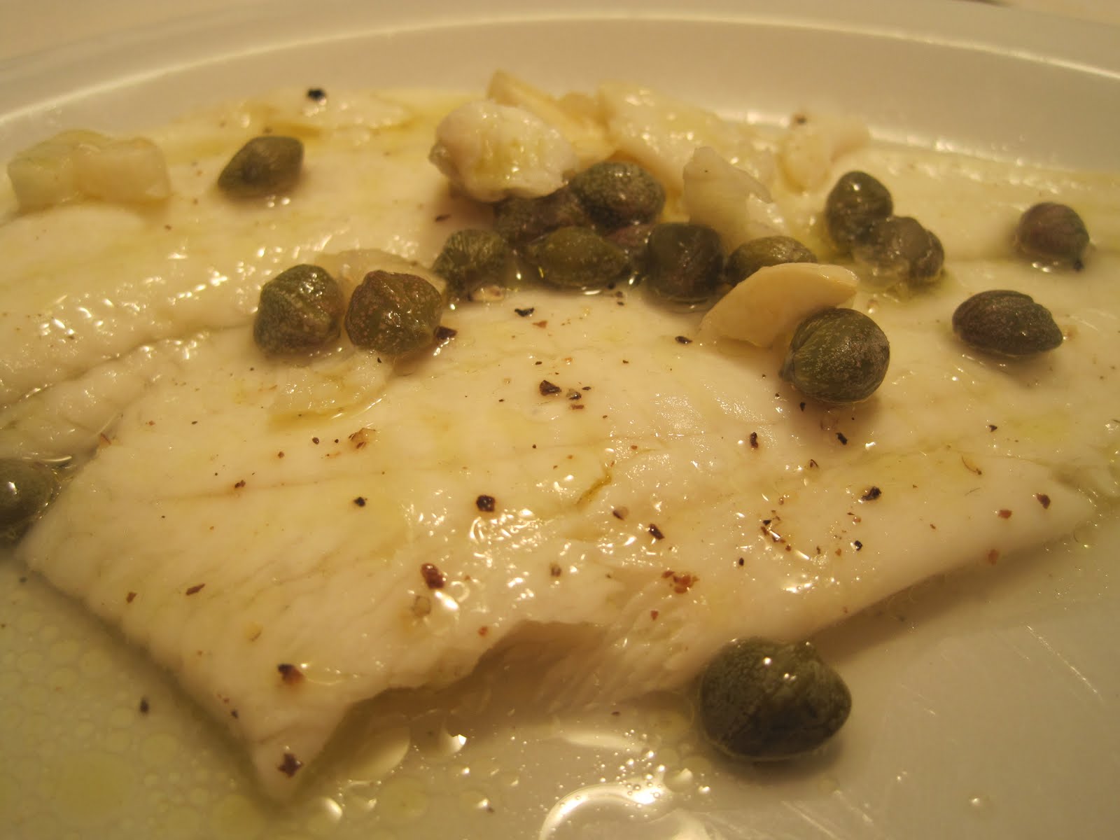 Corcoran Street Kitchen Baked Flounder with Lemon and Capers