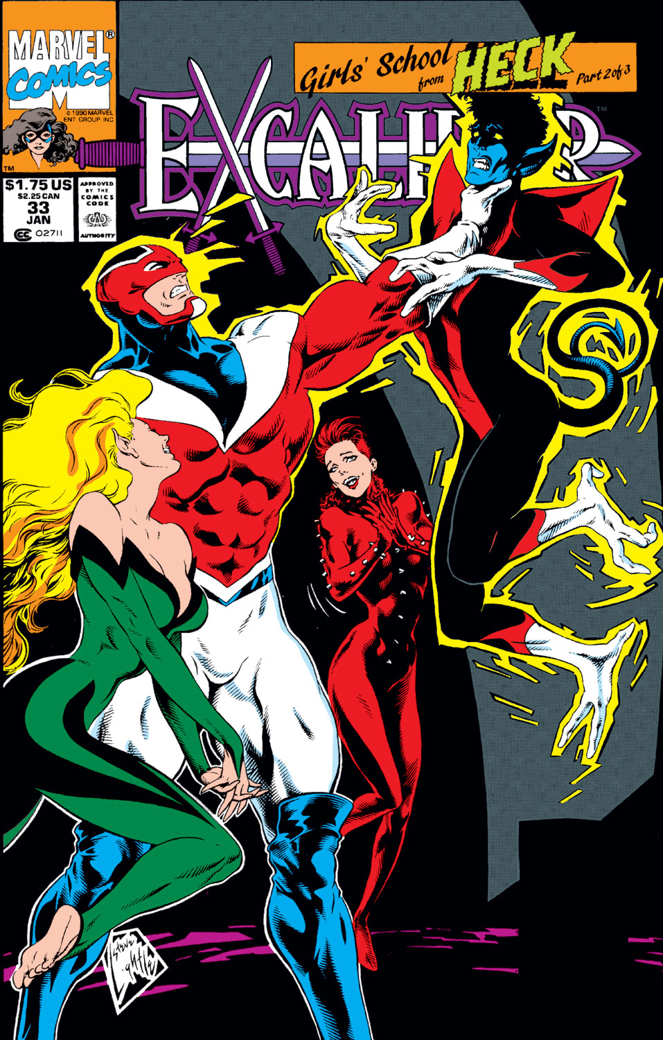 Read online Excalibur (1988) comic -  Issue #33 - 1