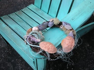 Adirondack Chair with wreath