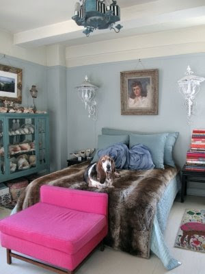 bedroom with shells