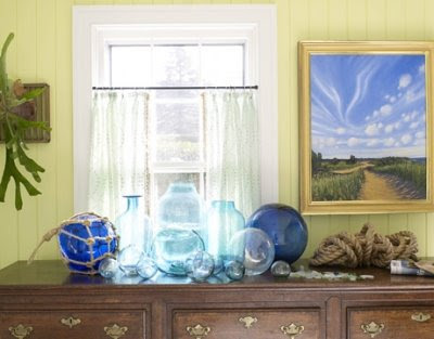 decorating with glass floats