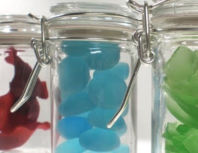 Sea Glass Jars