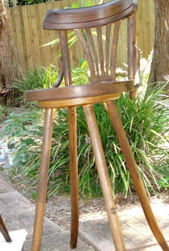 wood bar stool chair