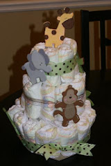Jungle Themed Diaper Cake