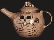color photograph of an Agatha Award 'Teapot'