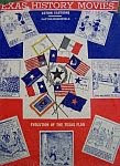 color photo of the dust jacket of a 1943 hardcover edition copy of Texas History Movies