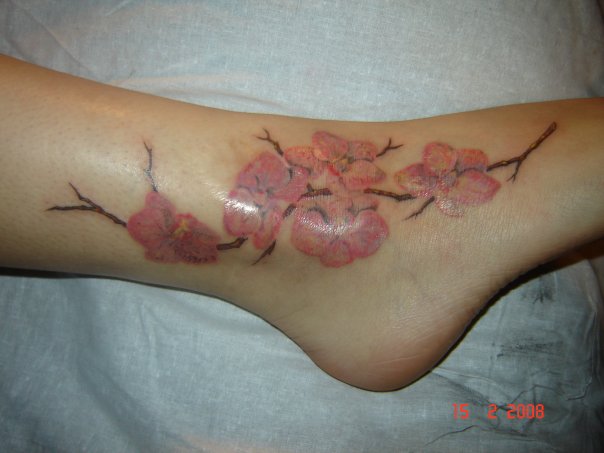 butterfly tattoos on the foot