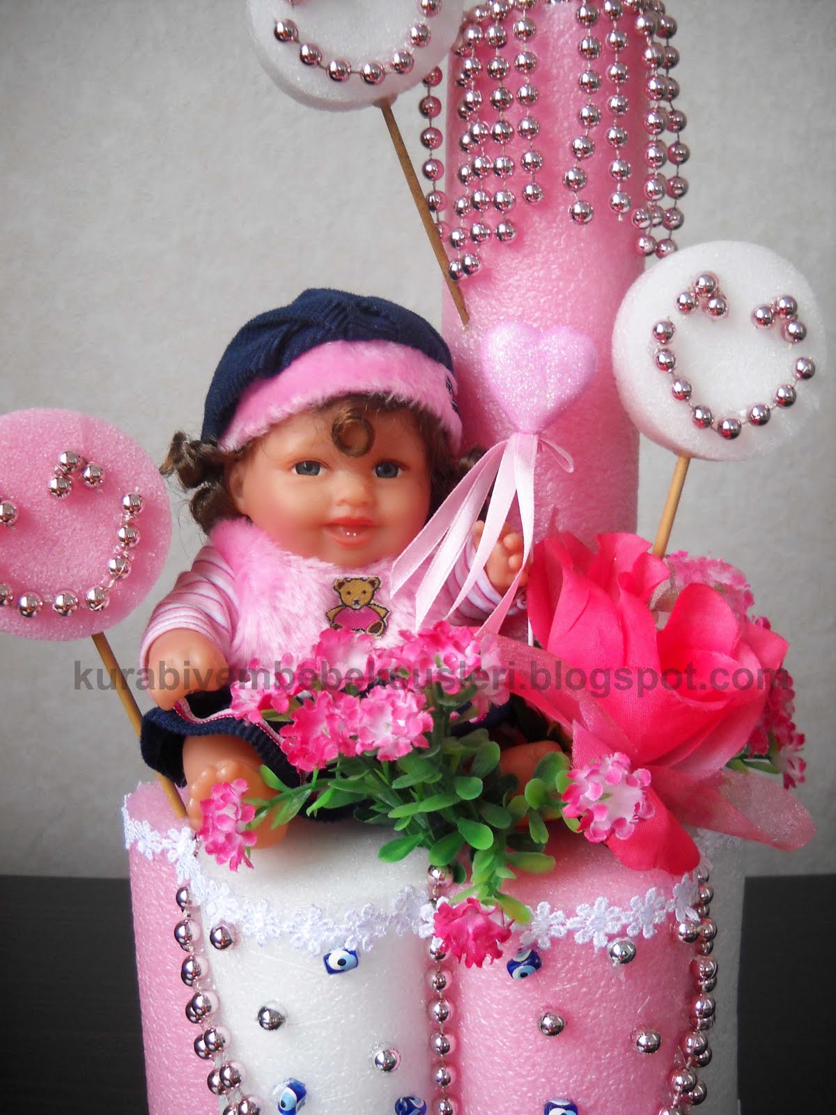 KURABİYEM Hoşgeldin Bebek Kutlama Çiçeği