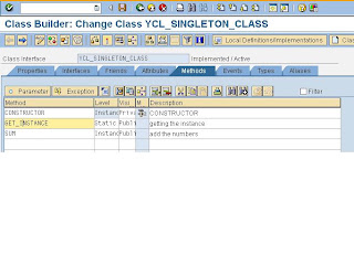 i wish i could........: Singleton class concept in OO abap