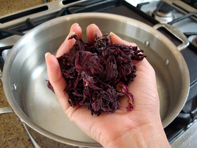Hibiscus Ginger Iced Tea and Martini