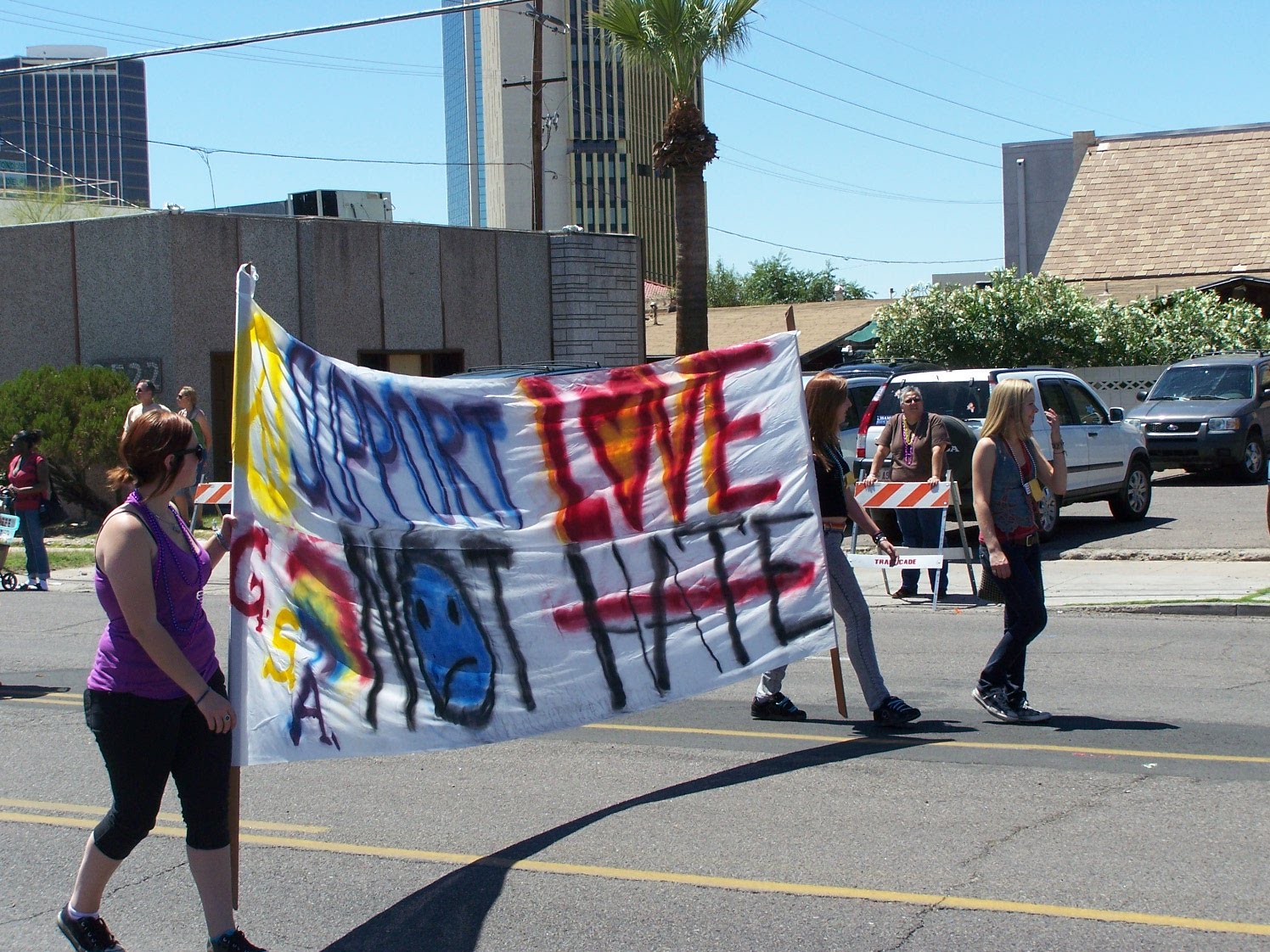 terry & liz's house Arizona Gay Pride Parade 2010