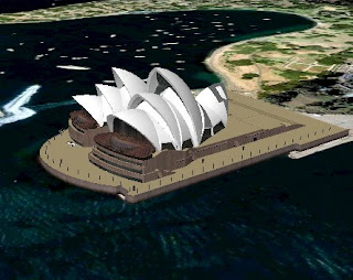 דגם תלת מימדי של בית האופרה בסידני, אוסטרליה