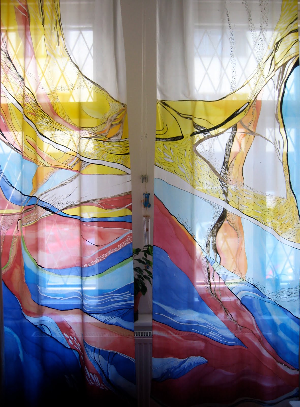 dgmart SILK Curtains two wings, theme Rye