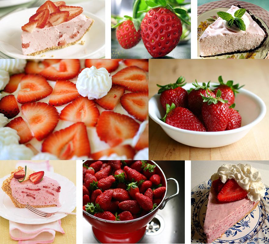 carlyklock: My Birthday 'Cake': Strawberry Chiffon Pie!