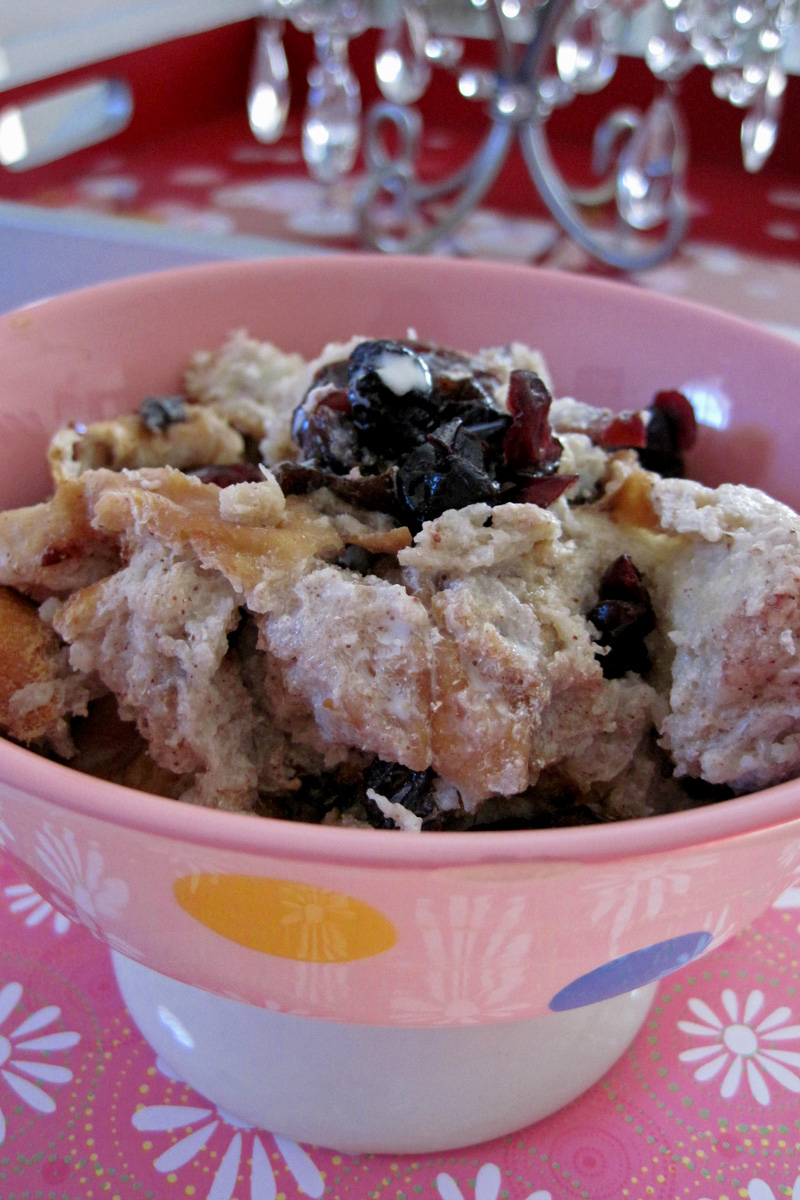 The Late Blooming Chef Slow Cooker Mixed Berry Bread Pudding