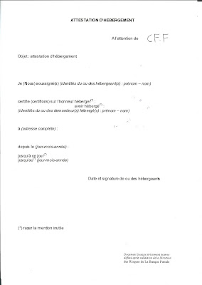 comment remplir attestation d'hebergement